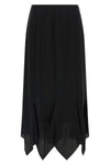 midi skirt in crêpe de chine