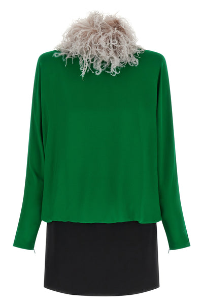 the valentino garavani mini dress defines a sophisticated silhouette through a p