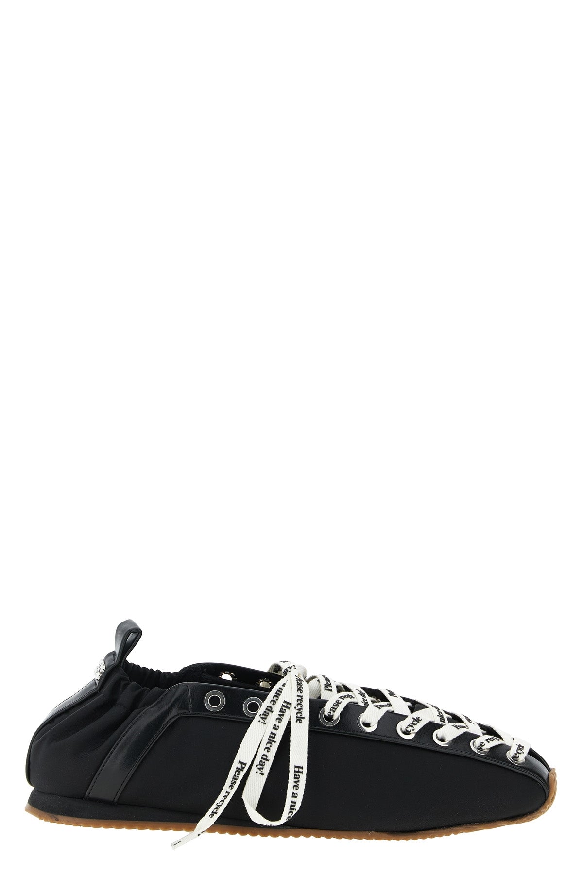 sporty nylon ballet flats