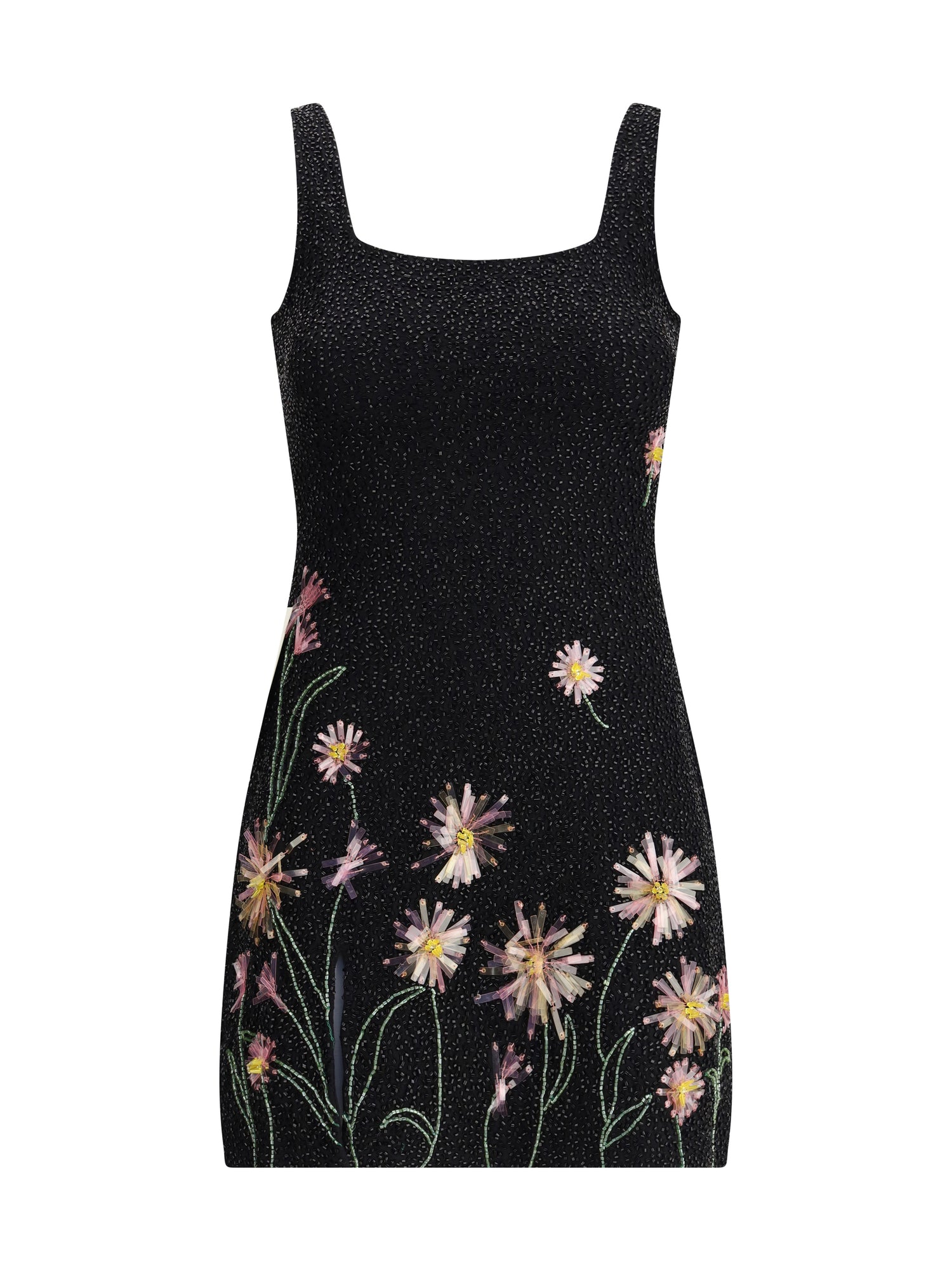 STAUD M le sable sequin-embellished floral mini dress