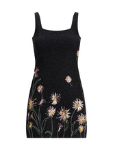 STAUD M le sable sequin-embellished floral mini dress