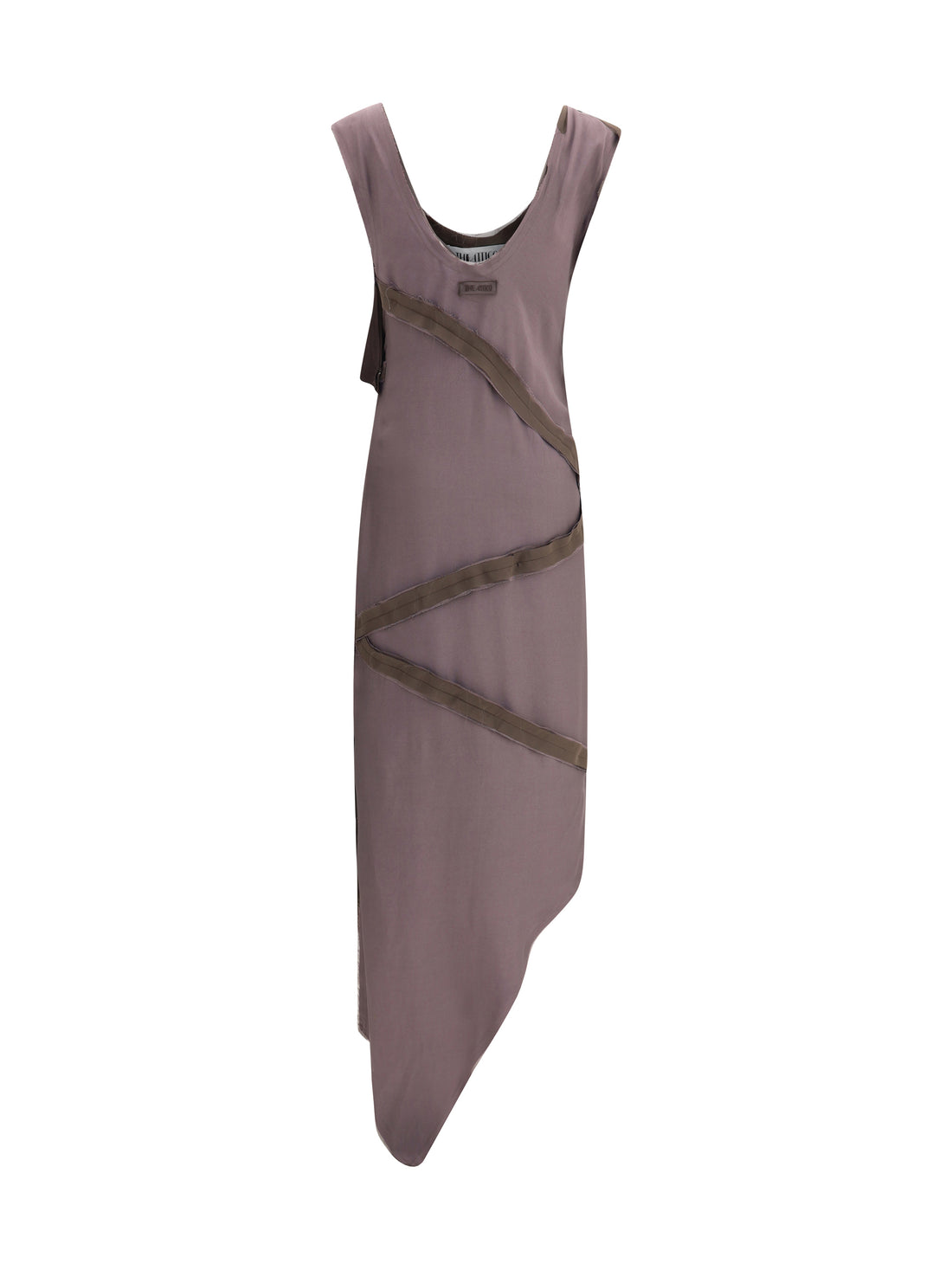 THE ATTICO 40 asymmetrical midi dress