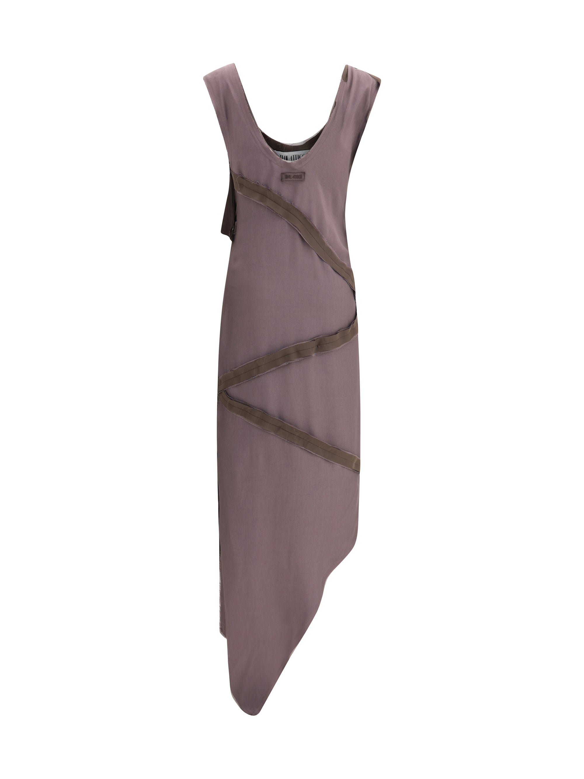 THE ATTICO 40 asymmetrical midi dress