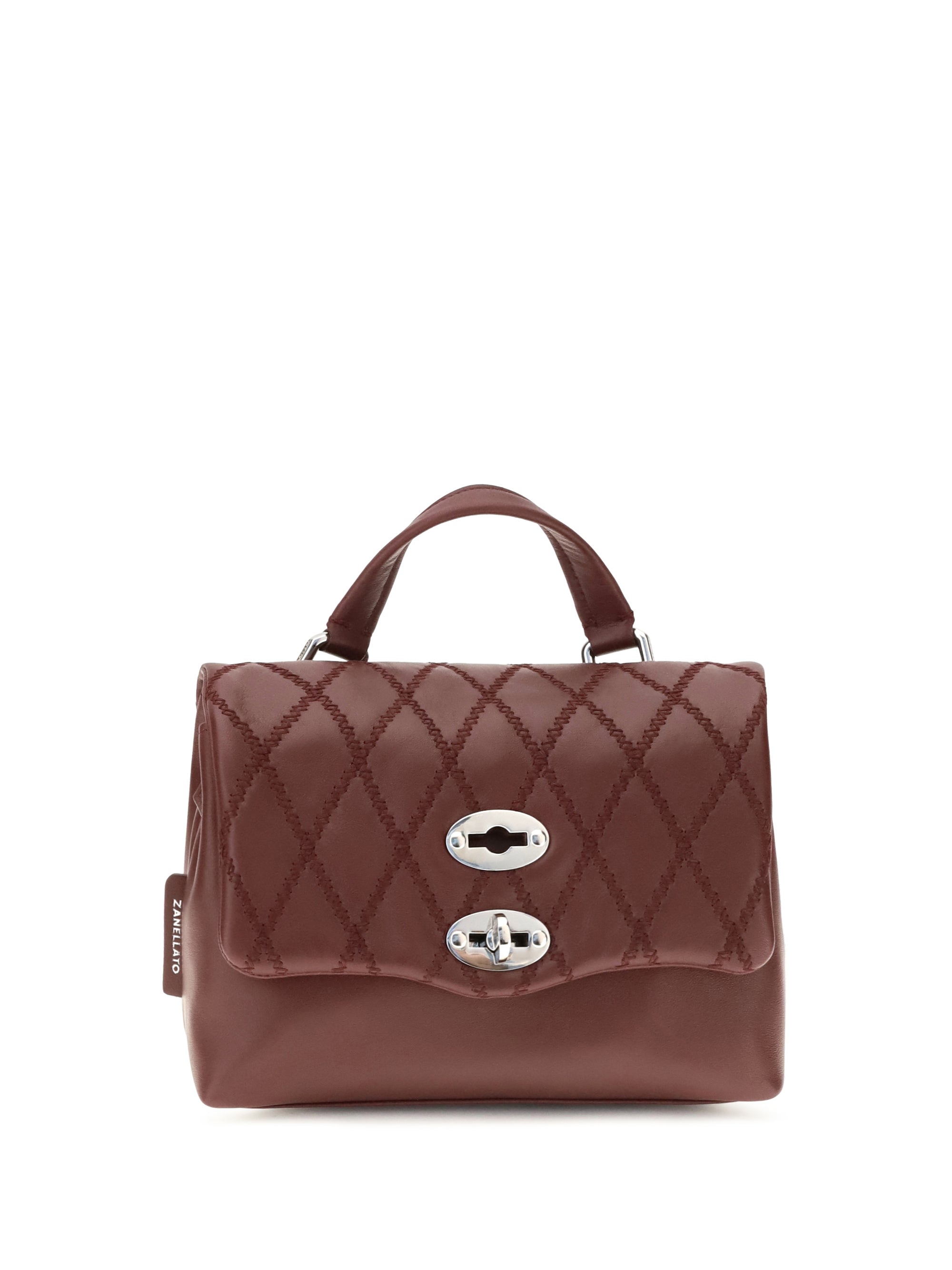mini postina tramè leather top handle bag