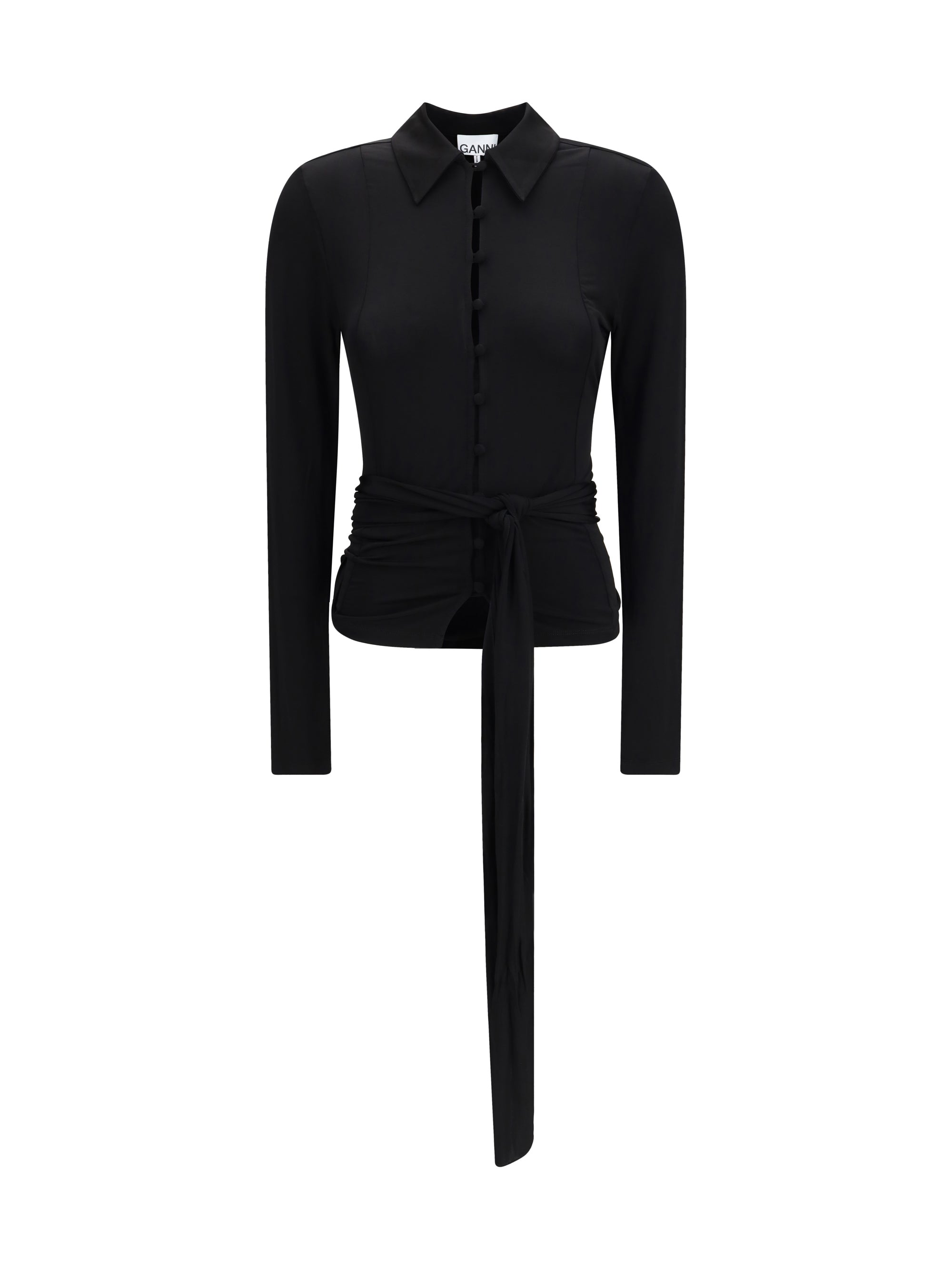 marl mesh shirt