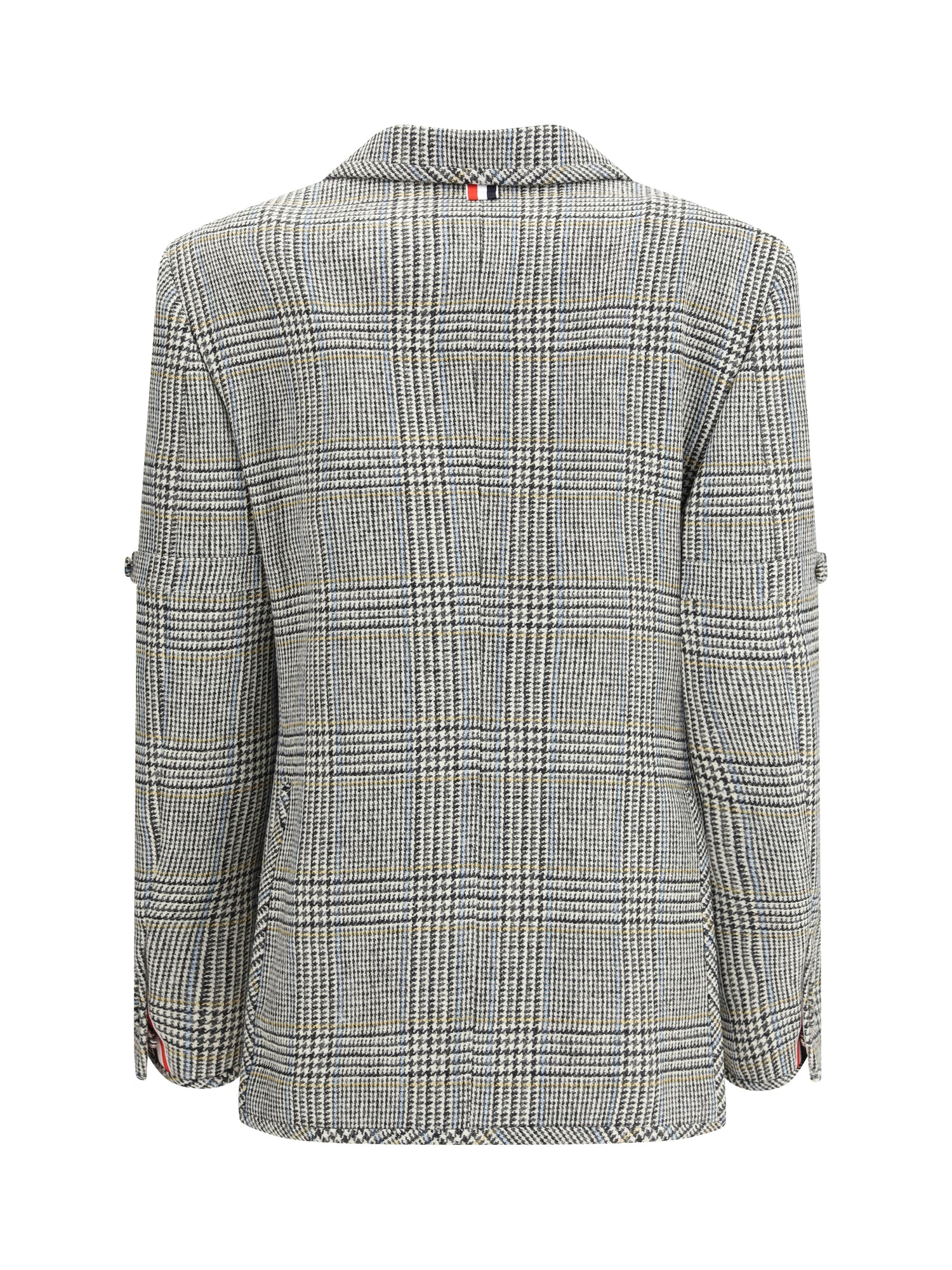 THOM BROWNE 42 prince of wales wool blazer