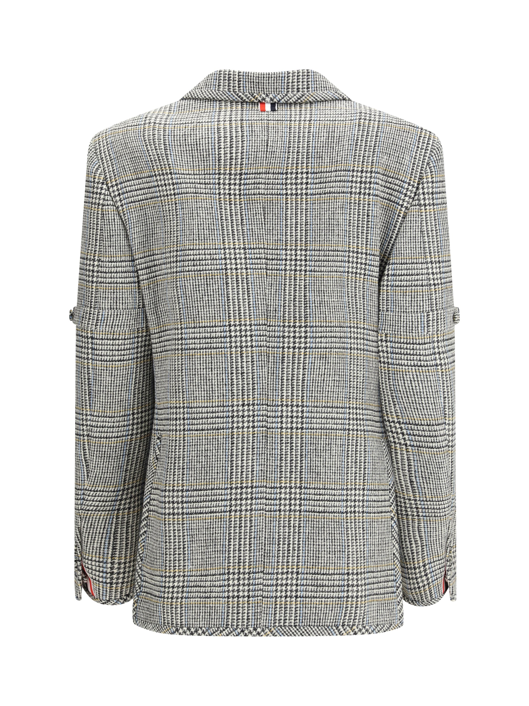 THOM BROWNE 42 prince of wales wool blazer