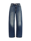 balloon jogger pants with crystal drawstring
