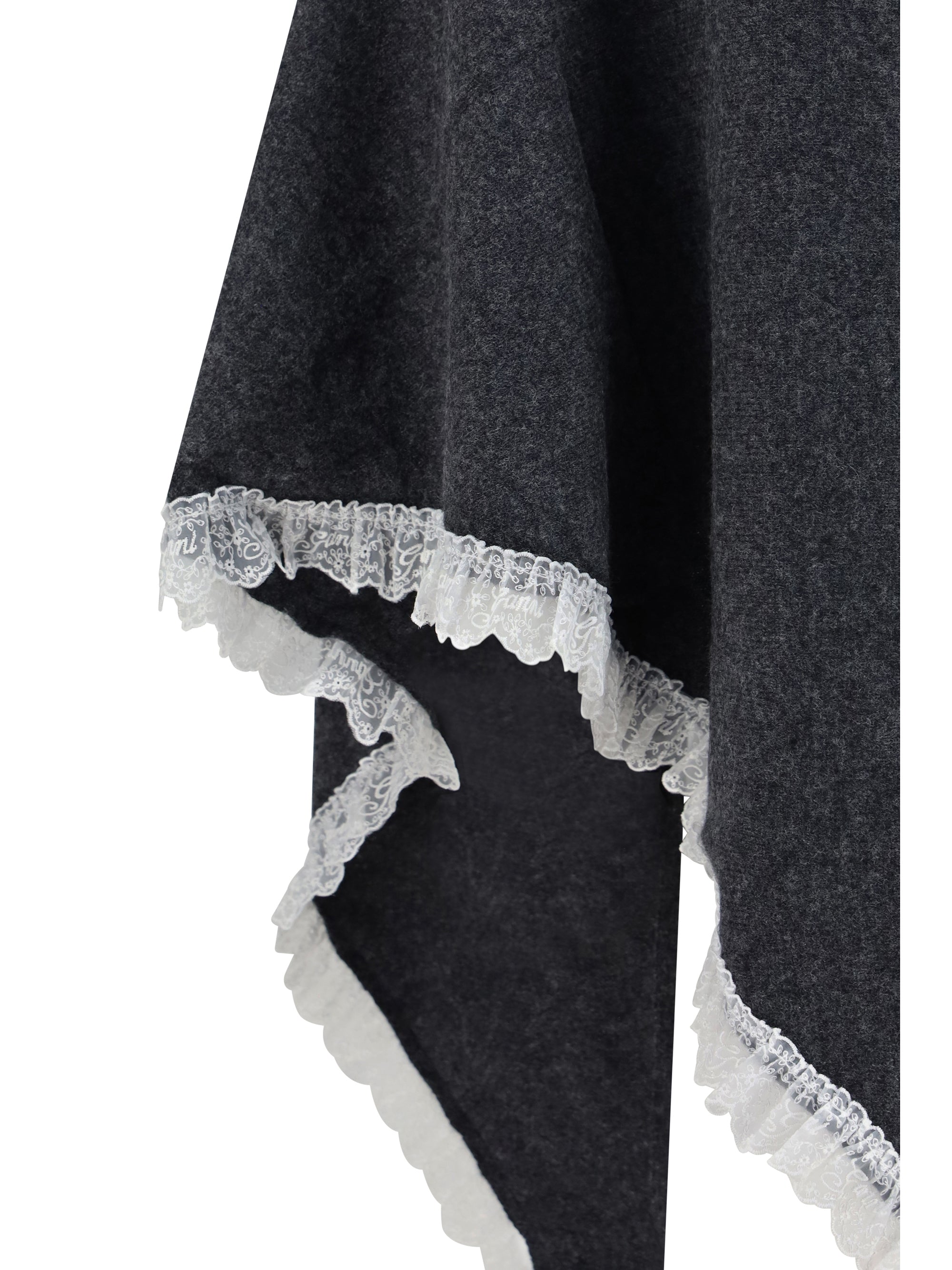 openwork wool cape