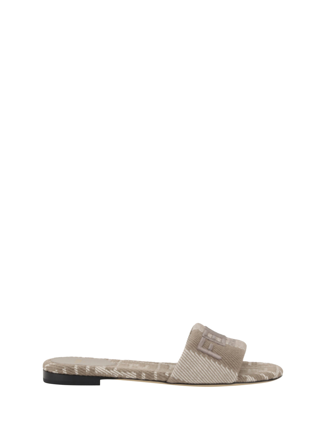 Fendi Ff Embroidery Sandals