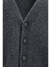 casentino-effect wool cardigan