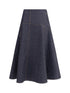 JACQUEMUS 27 denim midi skirt 