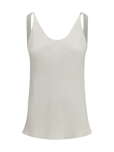silk crêpe sablé top