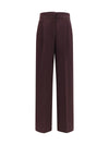 high waisted grain de poudre pants