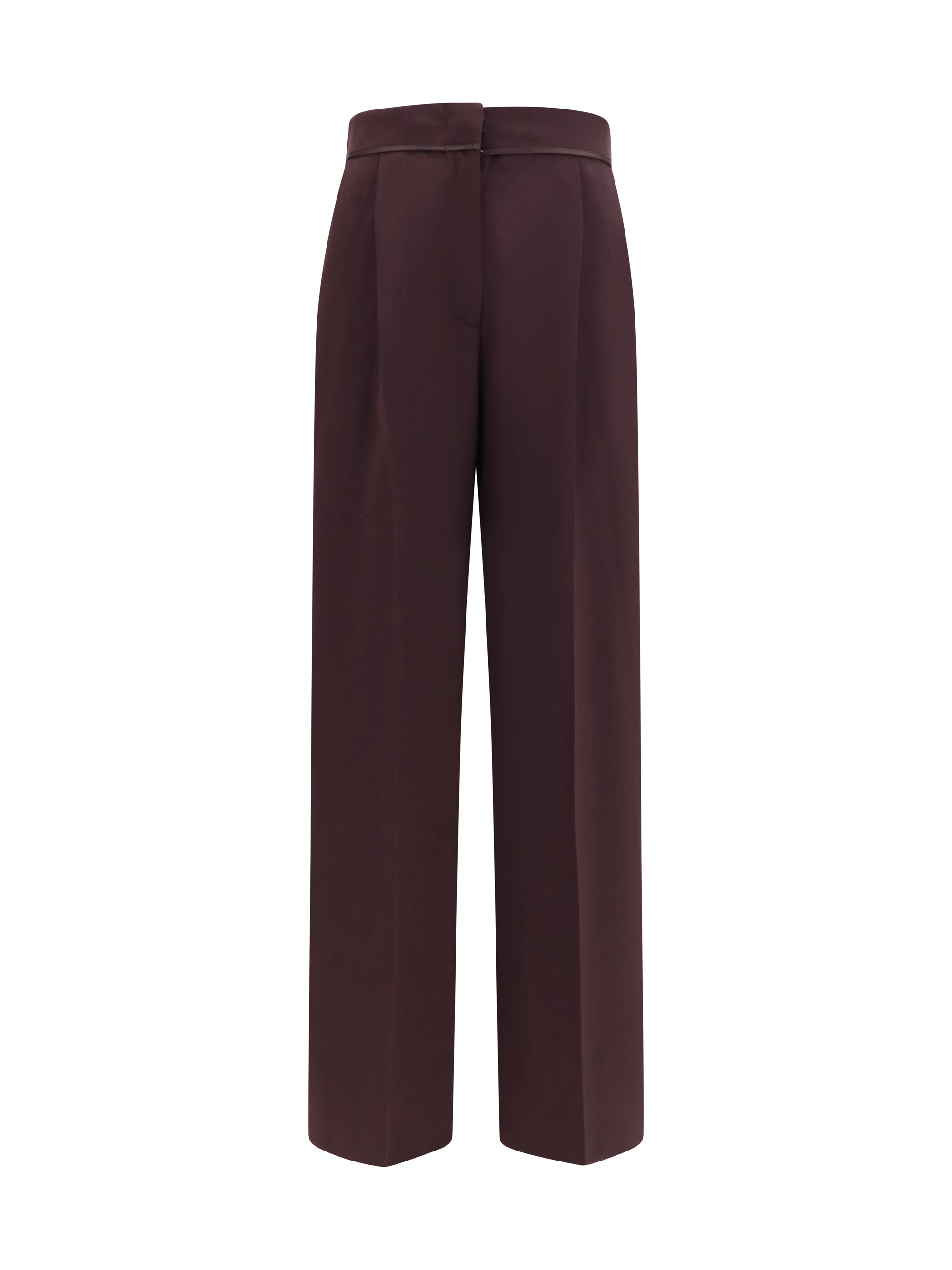 high waisted grain de poudre pants