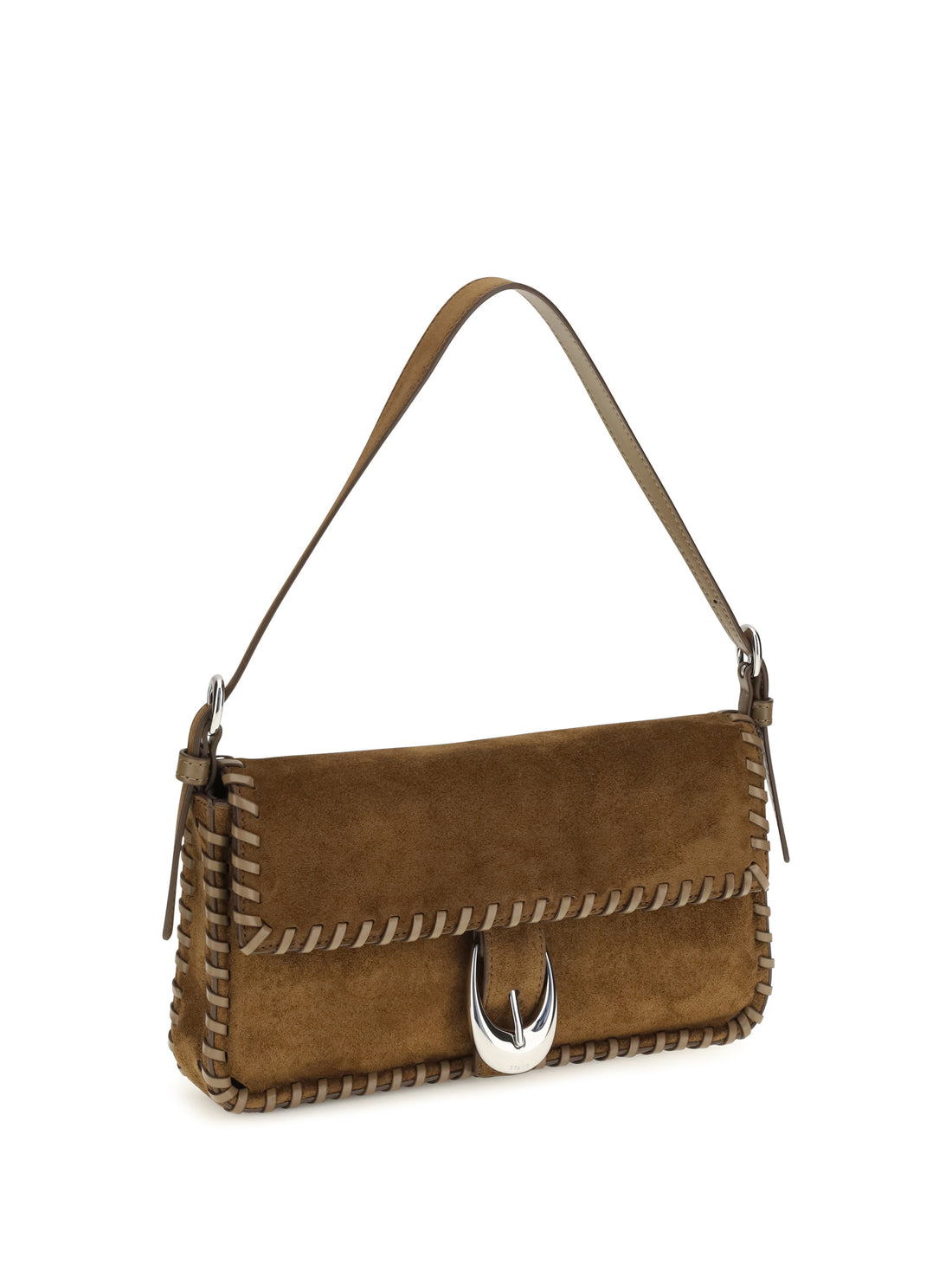STAUD OS harlow suede shoulder bag
