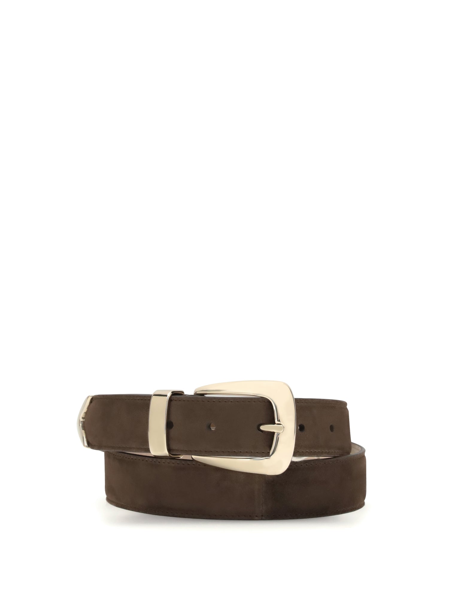 KHAITE 80 suede benny belt 