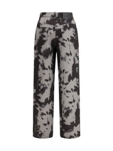 FENDI 38 ff animalier print jeans