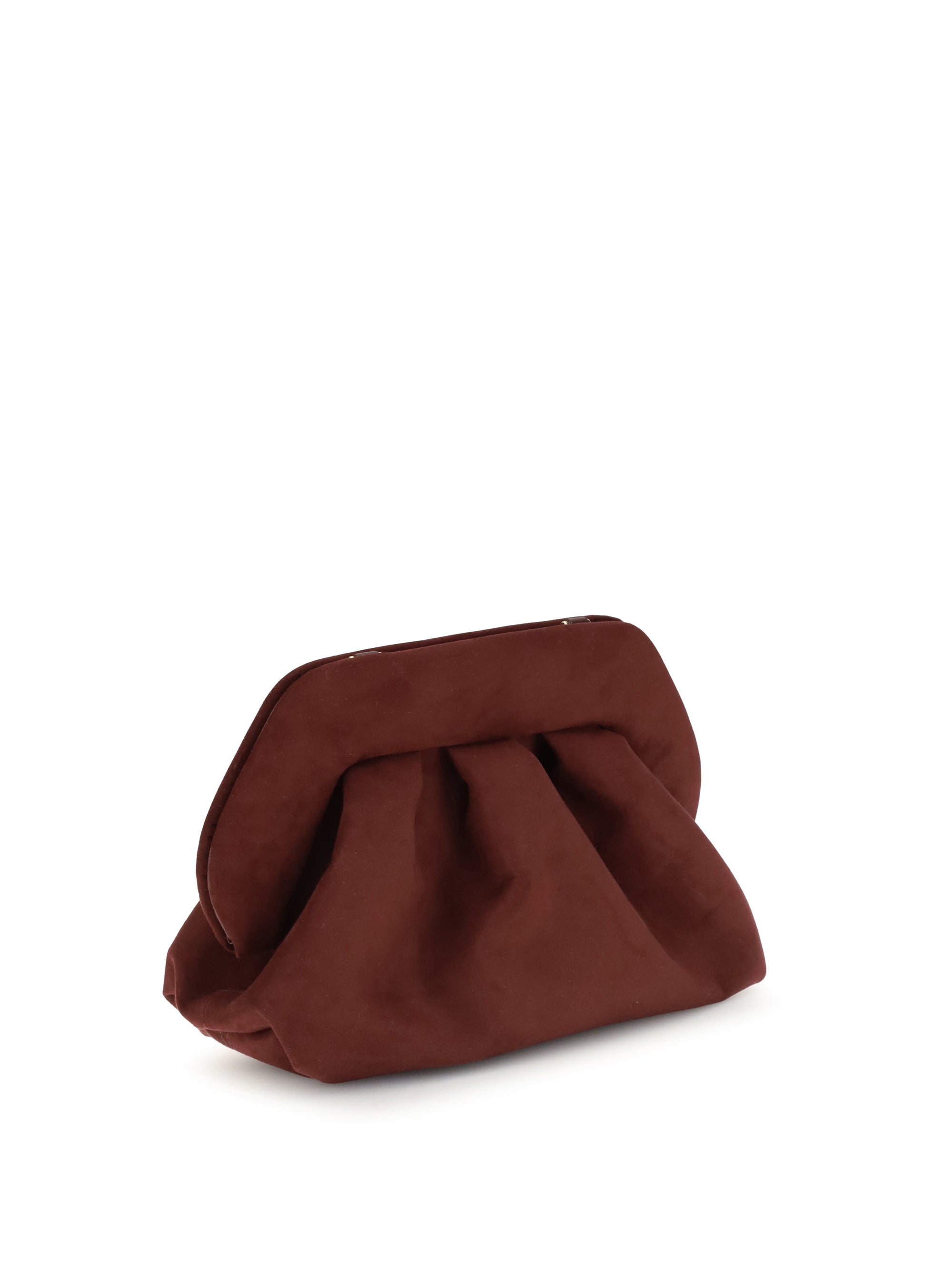 bios suede clutch bag