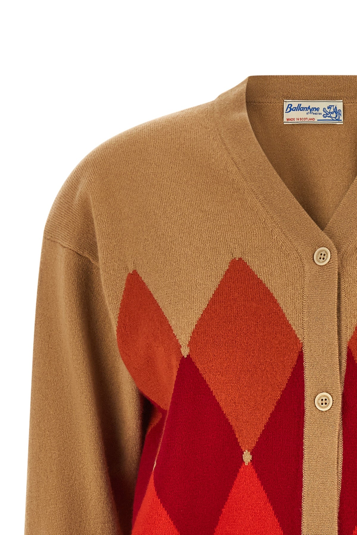 the cardigan ballantyne embodies the excellence of scottish knitwear