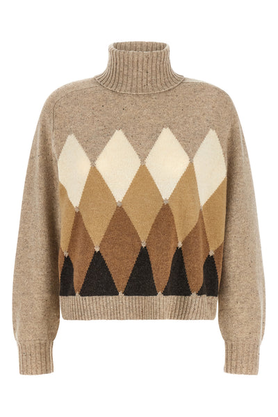 the ballantyne pure wool turtleneck sweater stands out for its sartorial constru