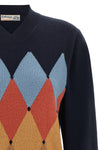 the ballantyne v-neck sweater is made of pure cashmere