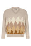 the v-neck sweater ballantyne redefines the codes of traditional knitwear throug