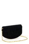 lulu moiré velvet wallet on chain