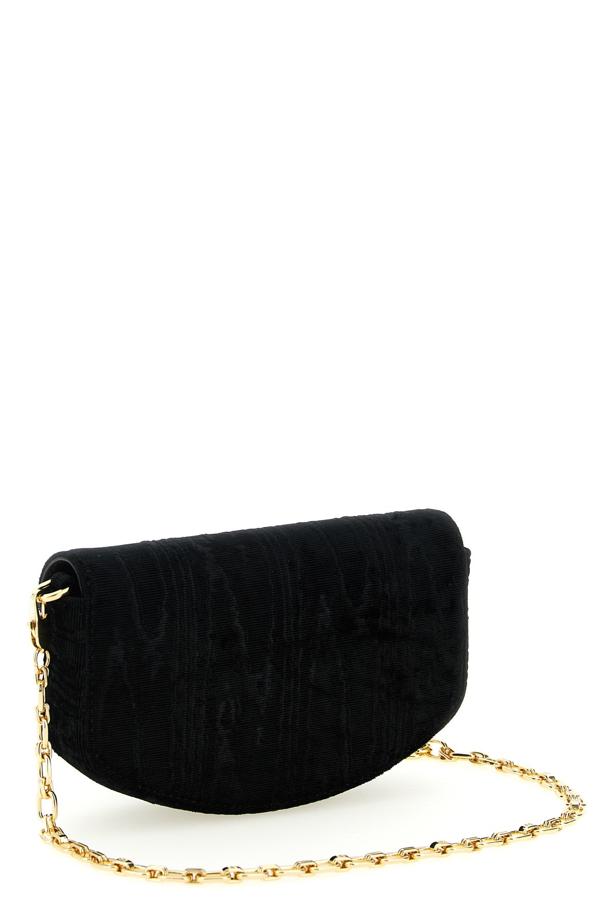 lulu moiré velvet wallet on chain