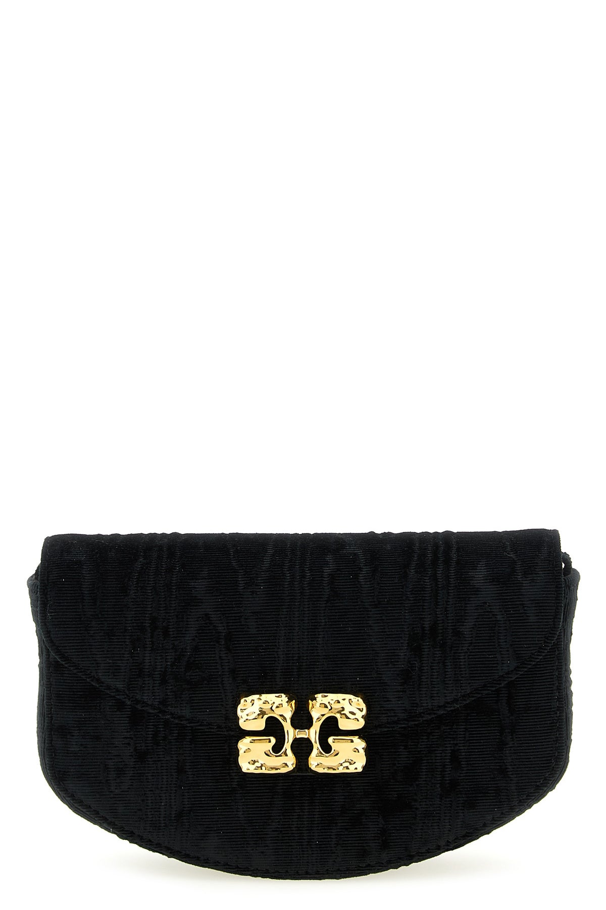 lulu moiré velvet wallet on chain