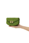 lulu moiré velvet wallet on chain