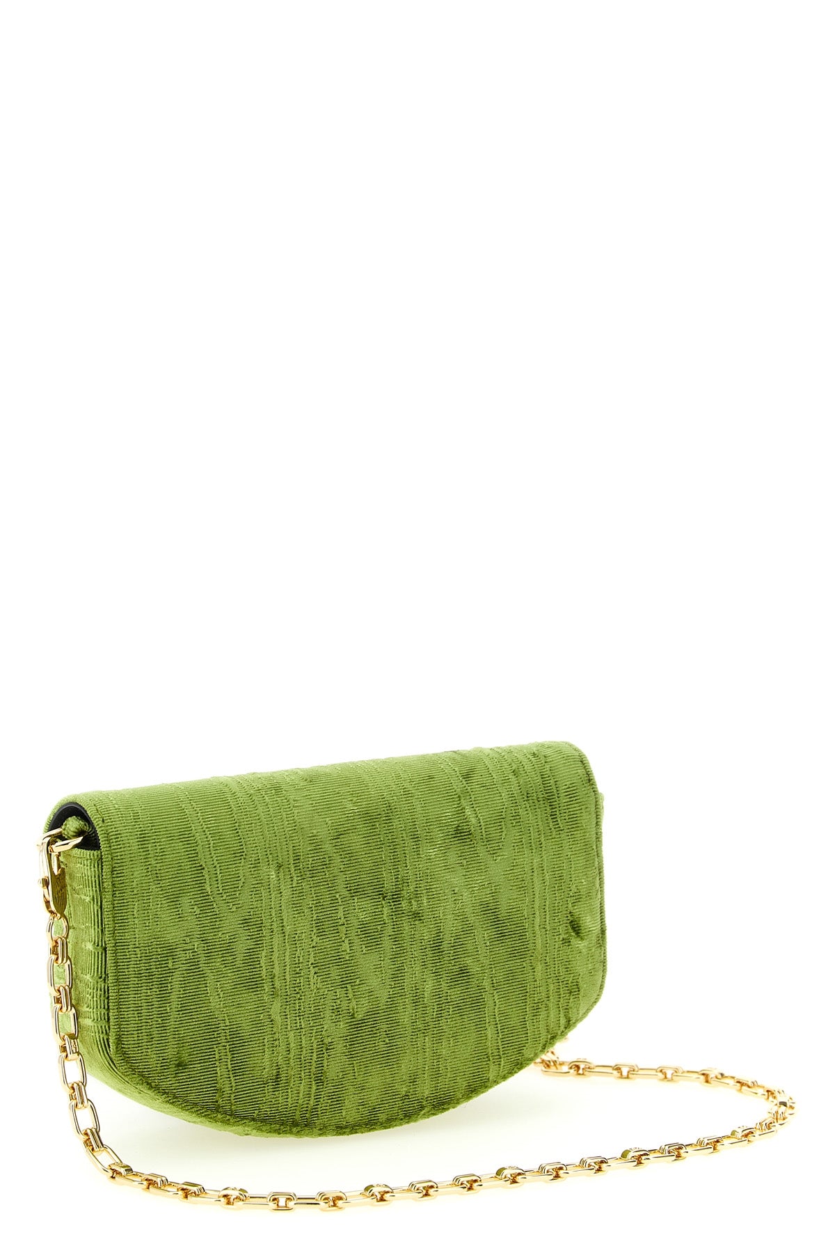 lulu moiré velvet wallet on chain