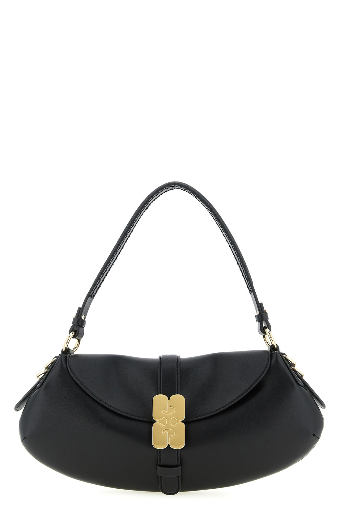 GANNI OS b-kat shoulder bag in leather-effect fabric