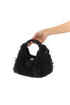 mini hobo crochet cotton handbag