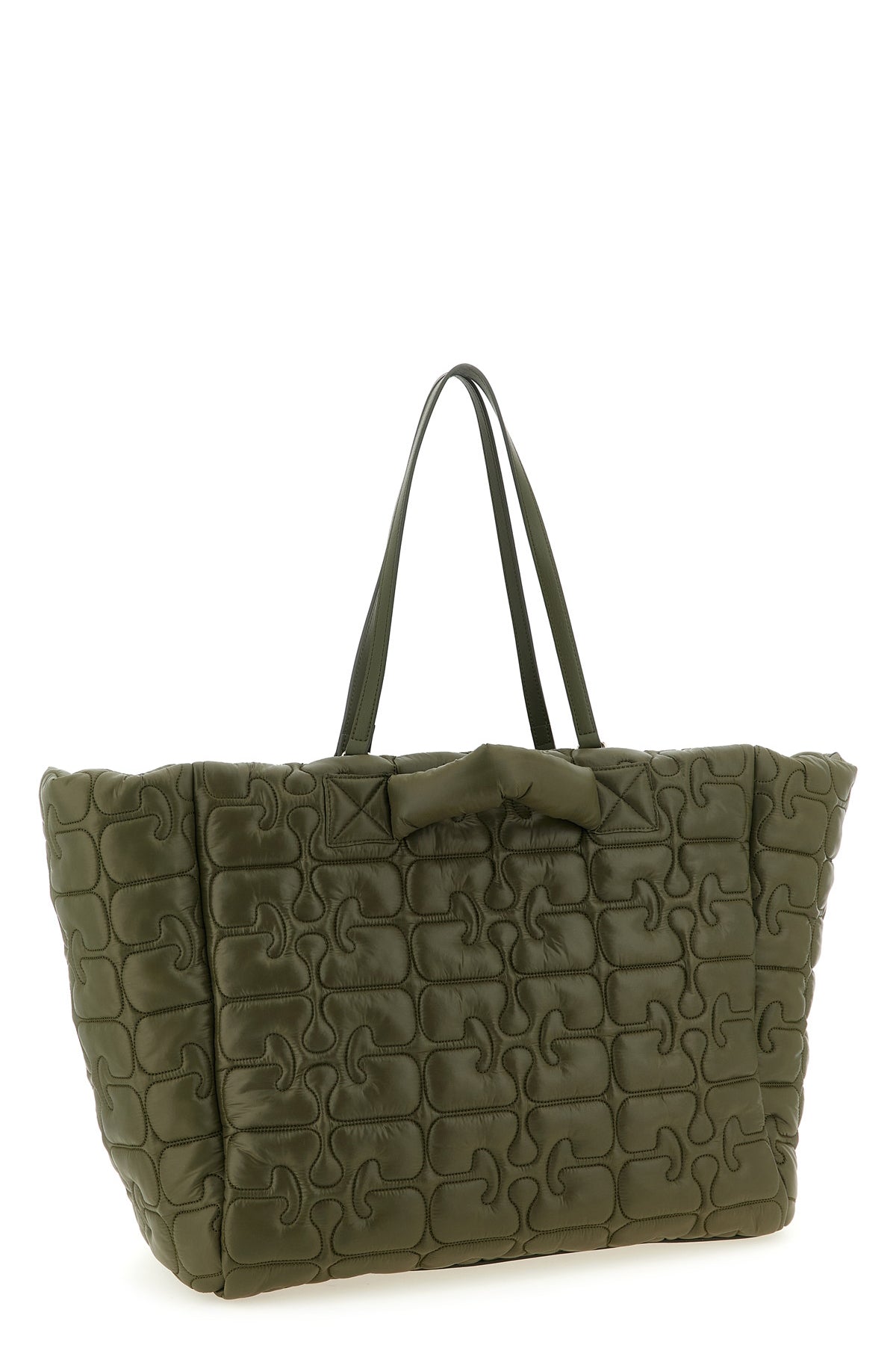 quilted re-tech xxl tote shopping bag in monogram quilted and padded technical