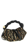 metallic cloque bou handbag in jacquard