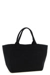 black medium cherry tote canvas shopping bag