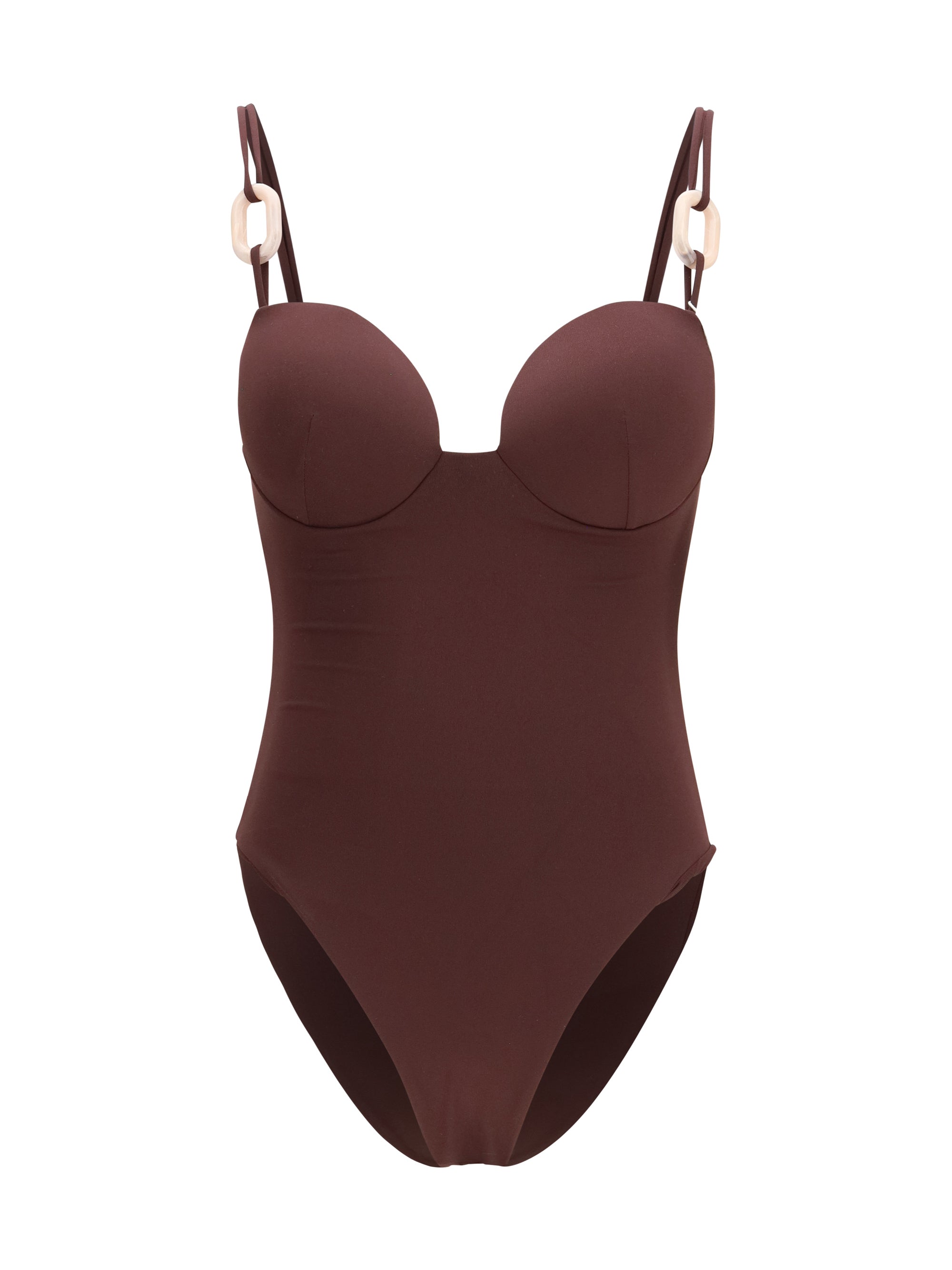 stretch nylon one-piece swimsuit