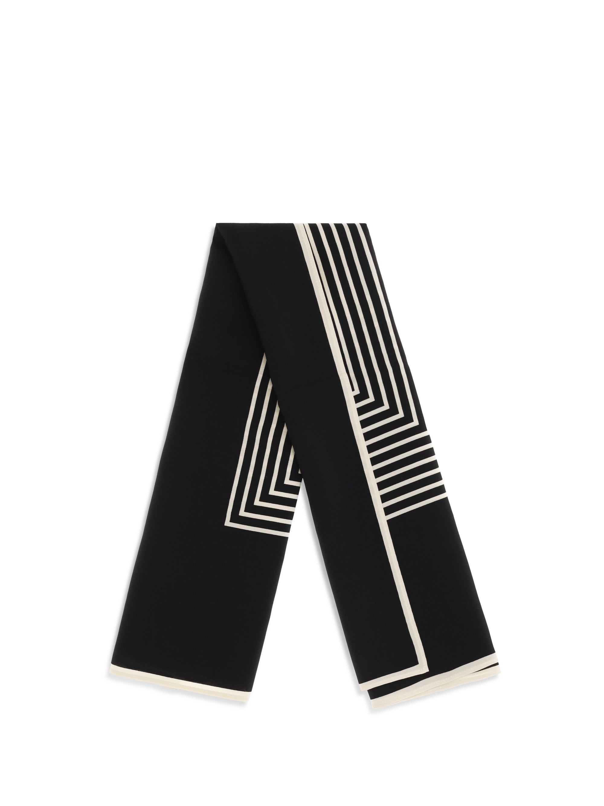 monogram silk scarf