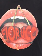 FIORUCCI M cherry mouth graphic crop t-shirt