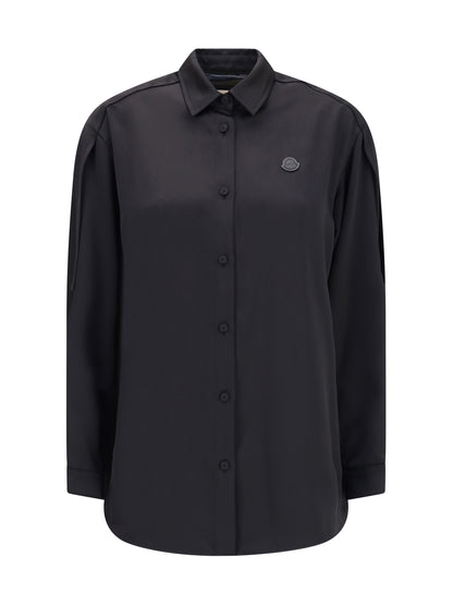 MONCLER X EDWARD ENNINFUL 40 shirt in technical polyester satin moncler x ee72 collection by edward enninful