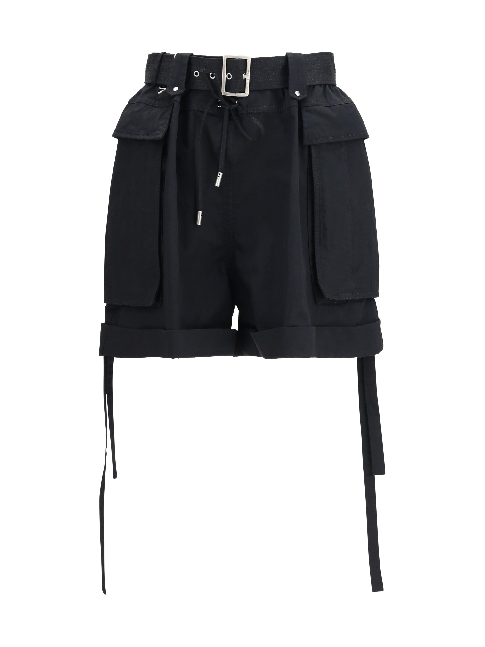 cotton shorts with belt