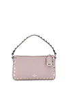 rockstud zip-up shoulder bag