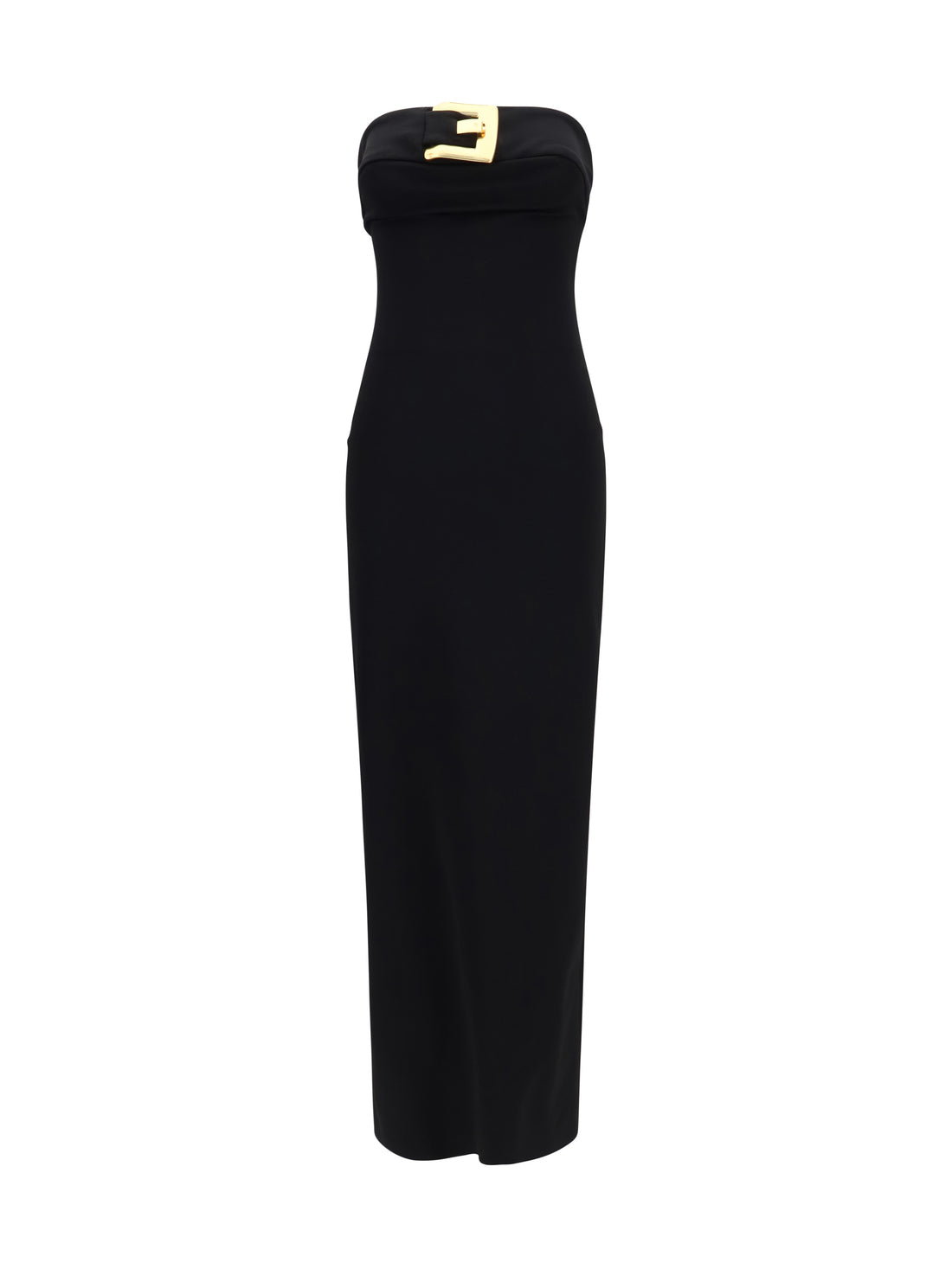 BALMAIN 36 long stretch viscose dress