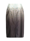 silk printed skirt