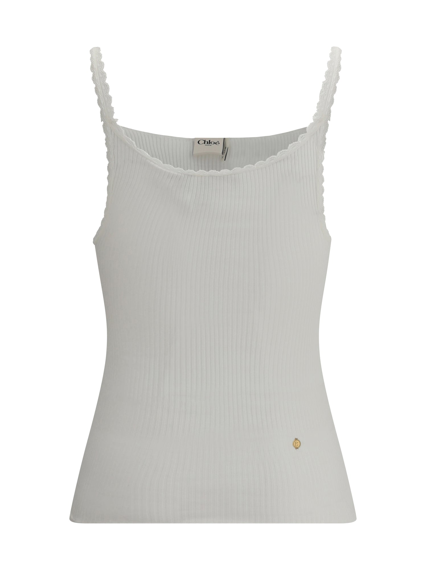 CHLOÉ M-L cotton tank top