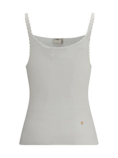 CHLOÉ M-L cotton tank top