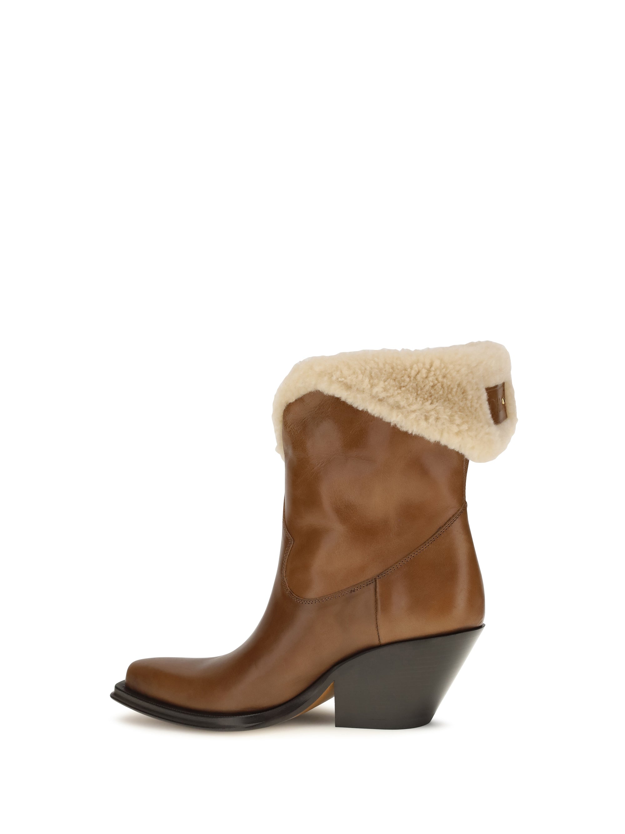 azelan fur-lined ankle boots