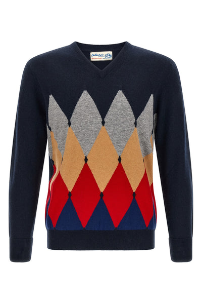 the v-neck ballantyne v neck pullover classic diamond