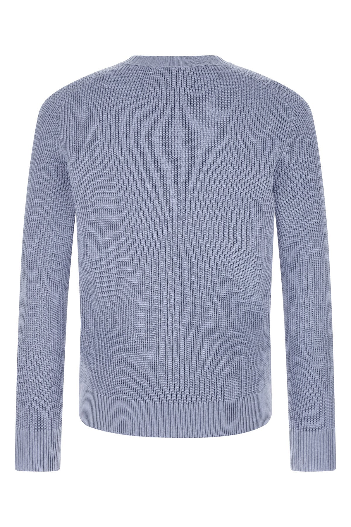 waffle stitch cotton sweater